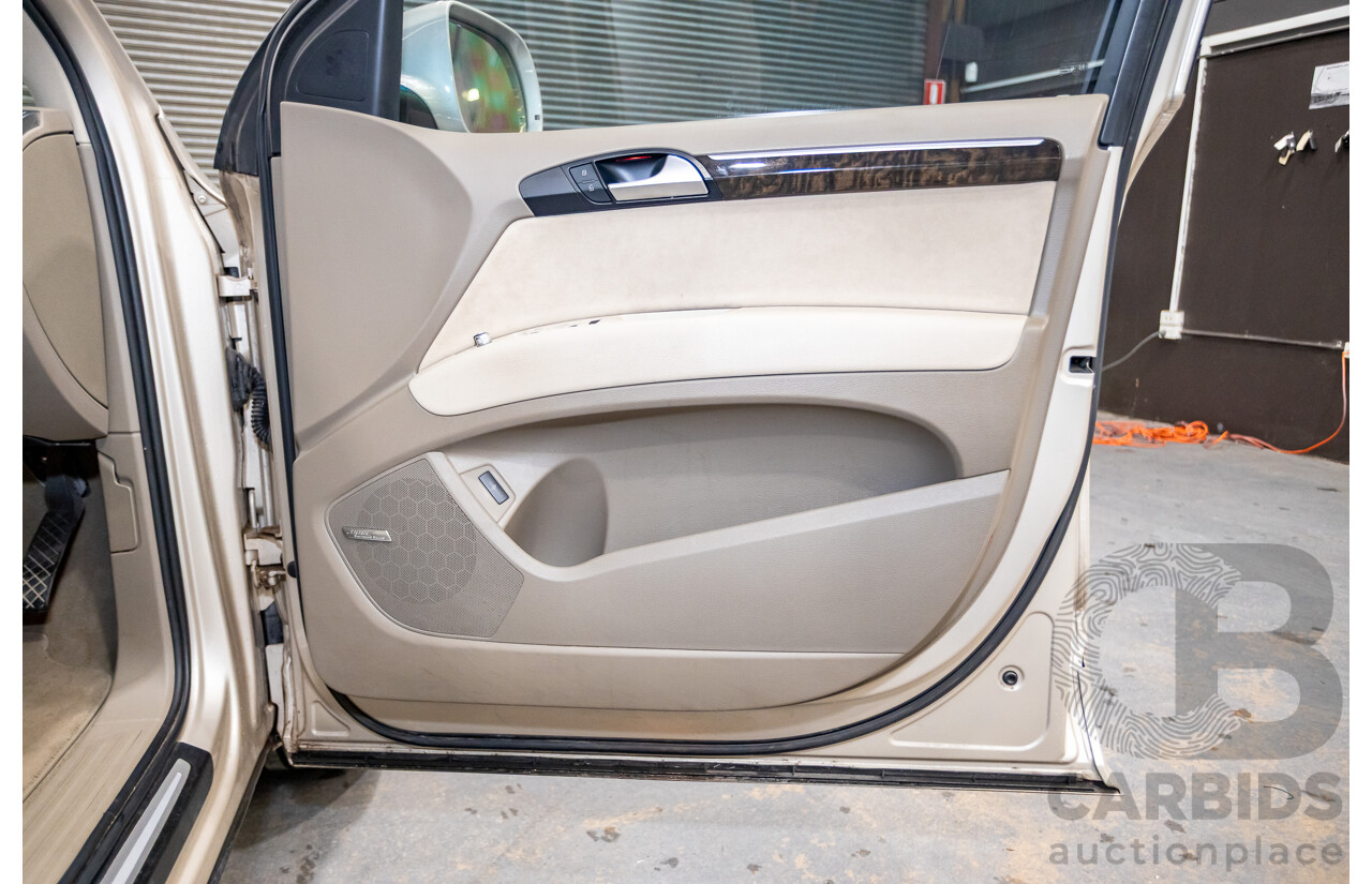 9/2014 Audi Q7 3.0 TDI Quattro S-Line Pack (AWD) MY14 4d Wagon Bahia Beige Turbo Diesel V6 3.0L - 7 Seater