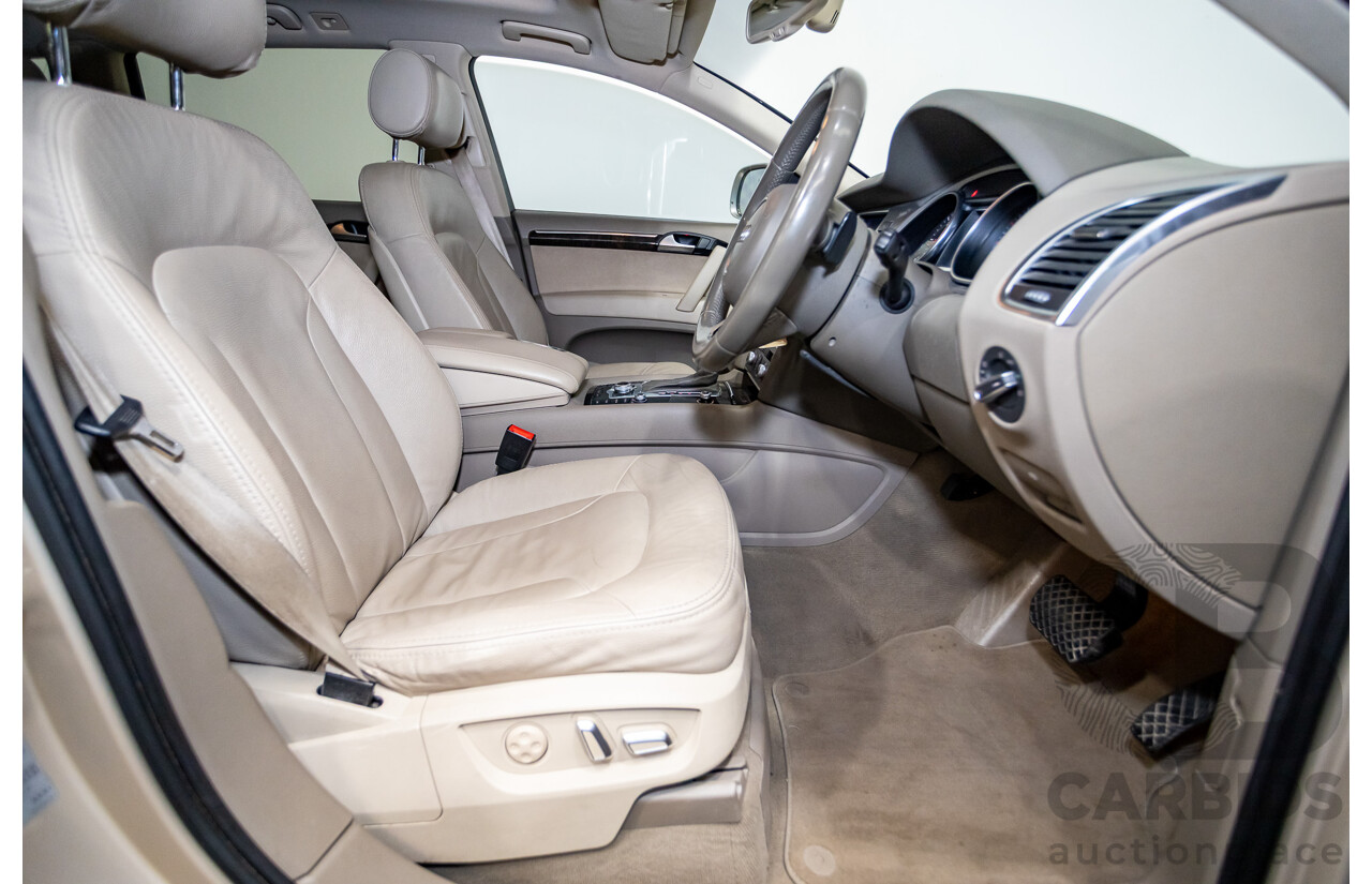 9/2014 Audi Q7 3.0 TDI Quattro S-Line Pack (AWD) MY14 4d Wagon Bahia Beige Turbo Diesel V6 3.0L - 7 Seater