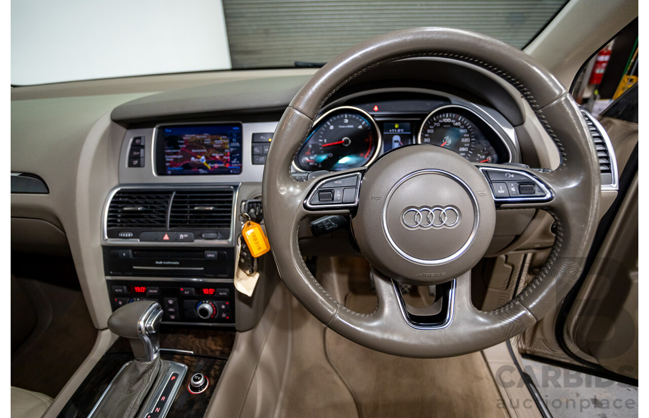 9/2014 Audi Q7 3.0 TDI Quattro S-Line Pack (AWD) MY14 4d Wagon Bahia Beige Turbo Diesel V6 3.0L - 7 Seater