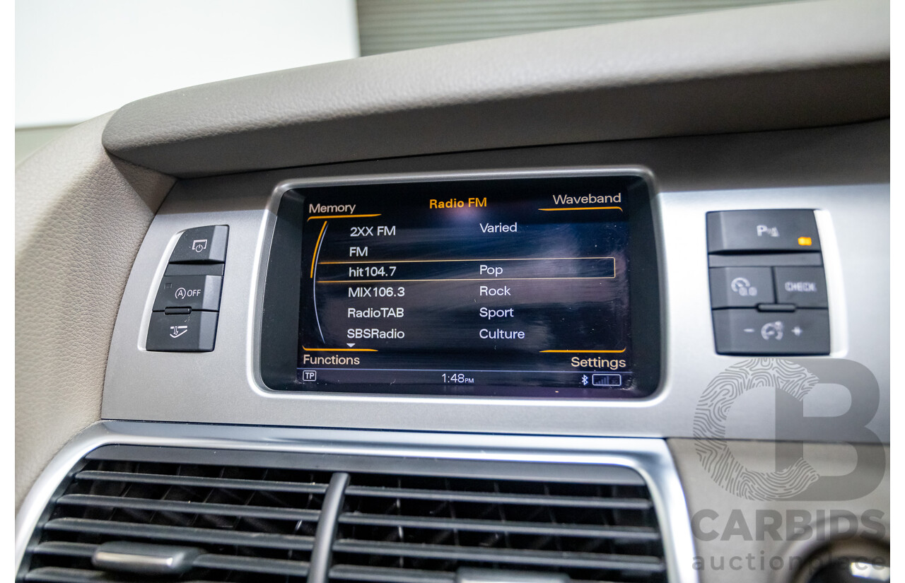 9/2014 Audi Q7 3.0 TDI Quattro S-Line Pack (AWD) MY14 4d Wagon Bahia Beige Turbo Diesel V6 3.0L - 7 Seater