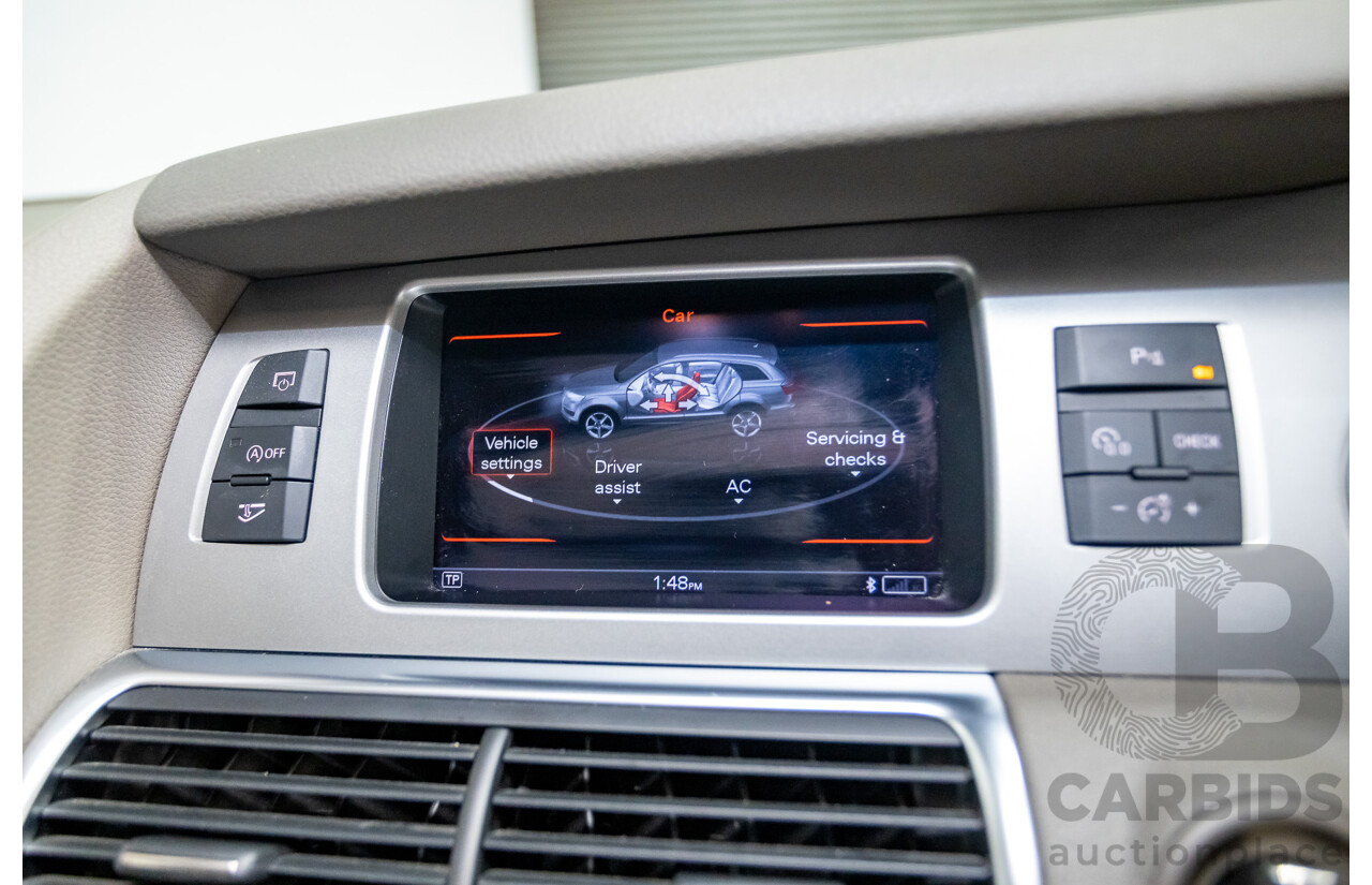 9/2014 Audi Q7 3.0 TDI Quattro S-Line Pack (AWD) MY14 4d Wagon Bahia Beige Turbo Diesel V6 3.0L - 7 Seater