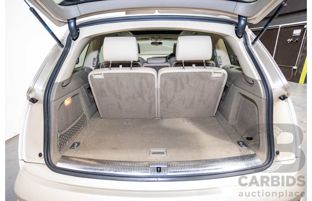 9/2014 Audi Q7 3.0 TDI Quattro S-Line Pack (AWD) MY14 4d Wagon Bahia Beige Turbo Diesel V6 3.0L - 7 Seater
