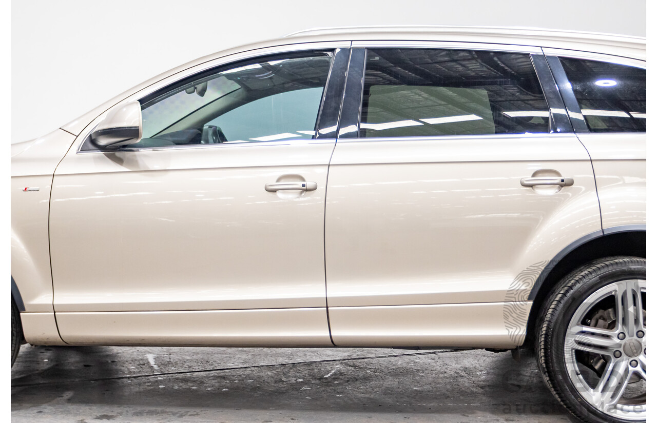 9/2014 Audi Q7 3.0 TDI Quattro S-Line Pack (AWD) MY14 4d Wagon Bahia Beige Turbo Diesel V6 3.0L - 7 Seater