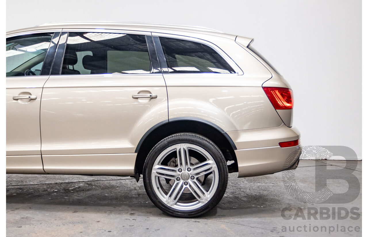 9/2014 Audi Q7 3.0 TDI Quattro S-Line Pack (AWD) MY14 4d Wagon Bahia Beige Turbo Diesel V6 3.0L - 7 Seater