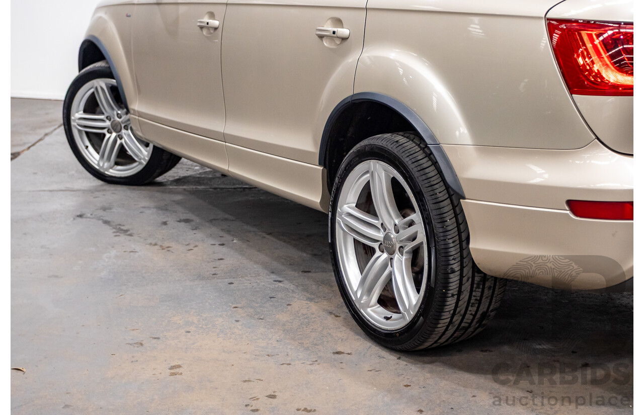 9/2014 Audi Q7 3.0 TDI Quattro S-Line Pack (AWD) MY14 4d Wagon Bahia Beige Turbo Diesel V6 3.0L - 7 Seater