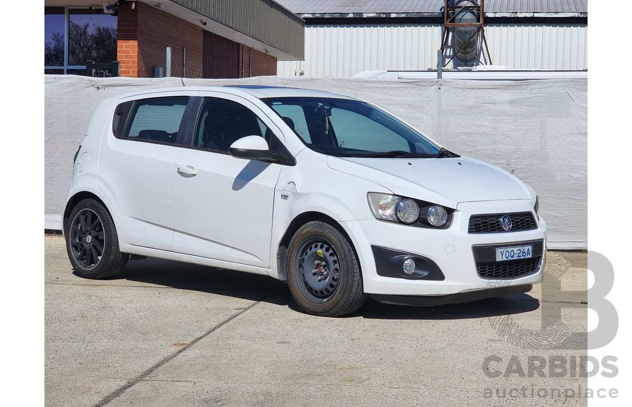 11/2012 Holden Barina  TM 5d Hatchback White 1.6L
