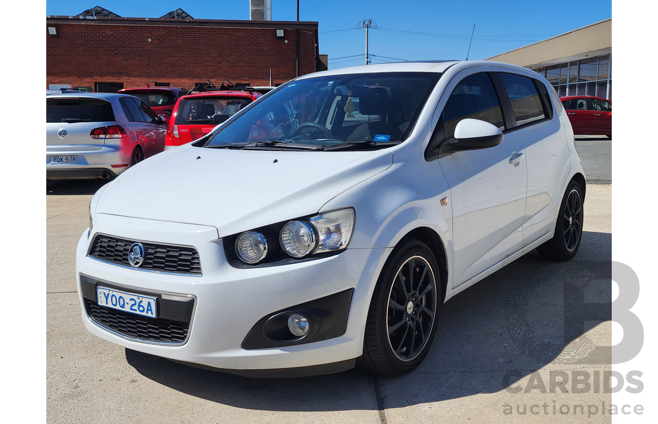 11/2012 Holden Barina  TM 5d Hatchback White 1.6L
