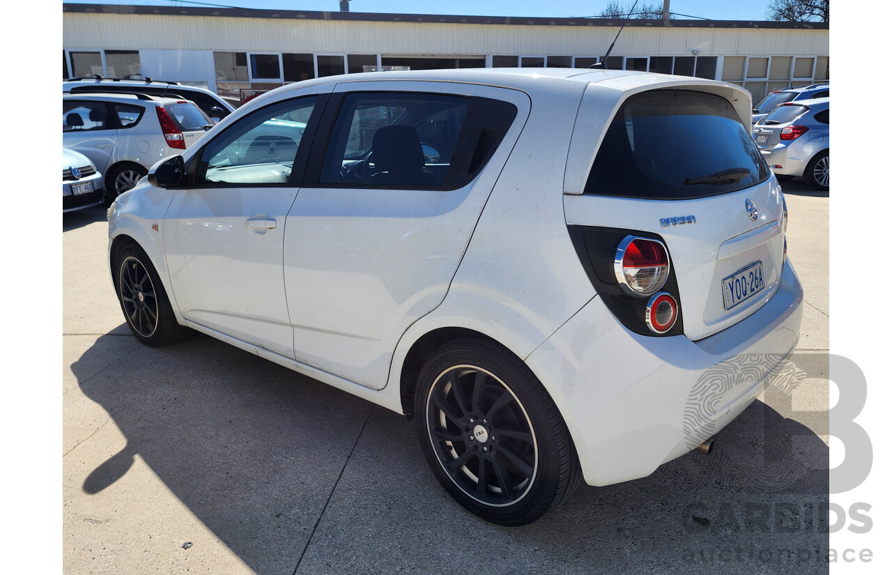 11/2012 Holden Barina  TM 5d Hatchback White 1.6L