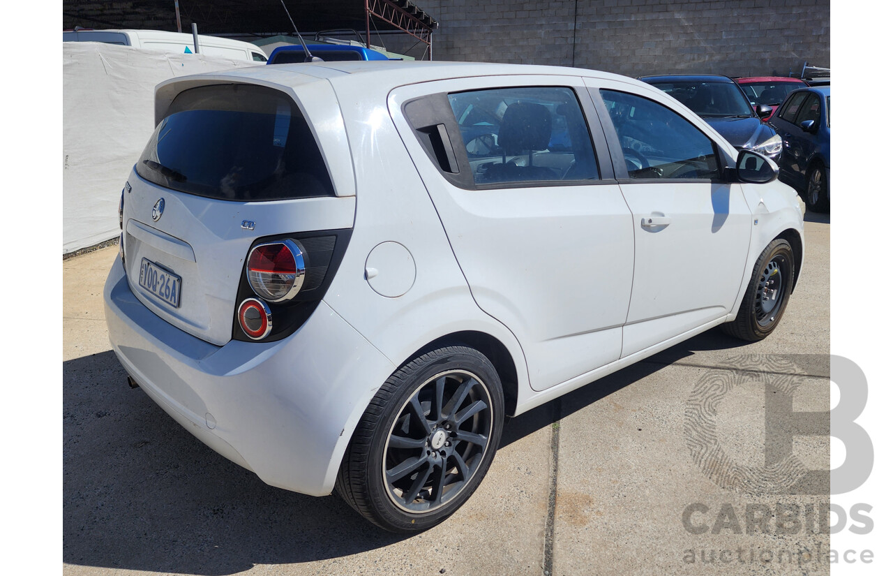 11/2012 Holden Barina  TM 5d Hatchback White 1.6L