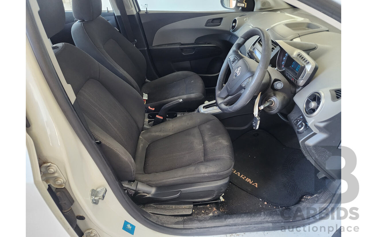 11/2012 Holden Barina  TM 5d Hatchback White 1.6L