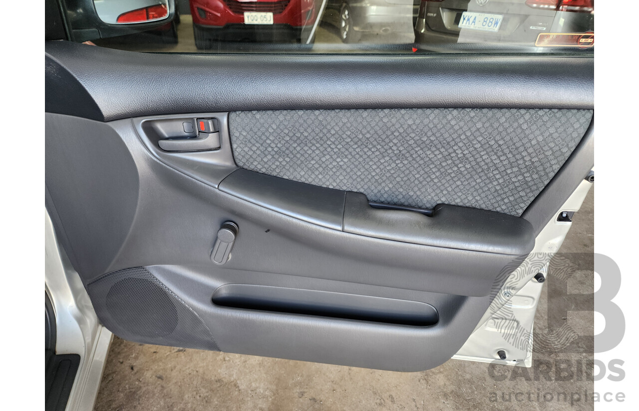 12/2005 Toyota Corolla Ascent ZZE122R 4d Sedan Silver 1.8L