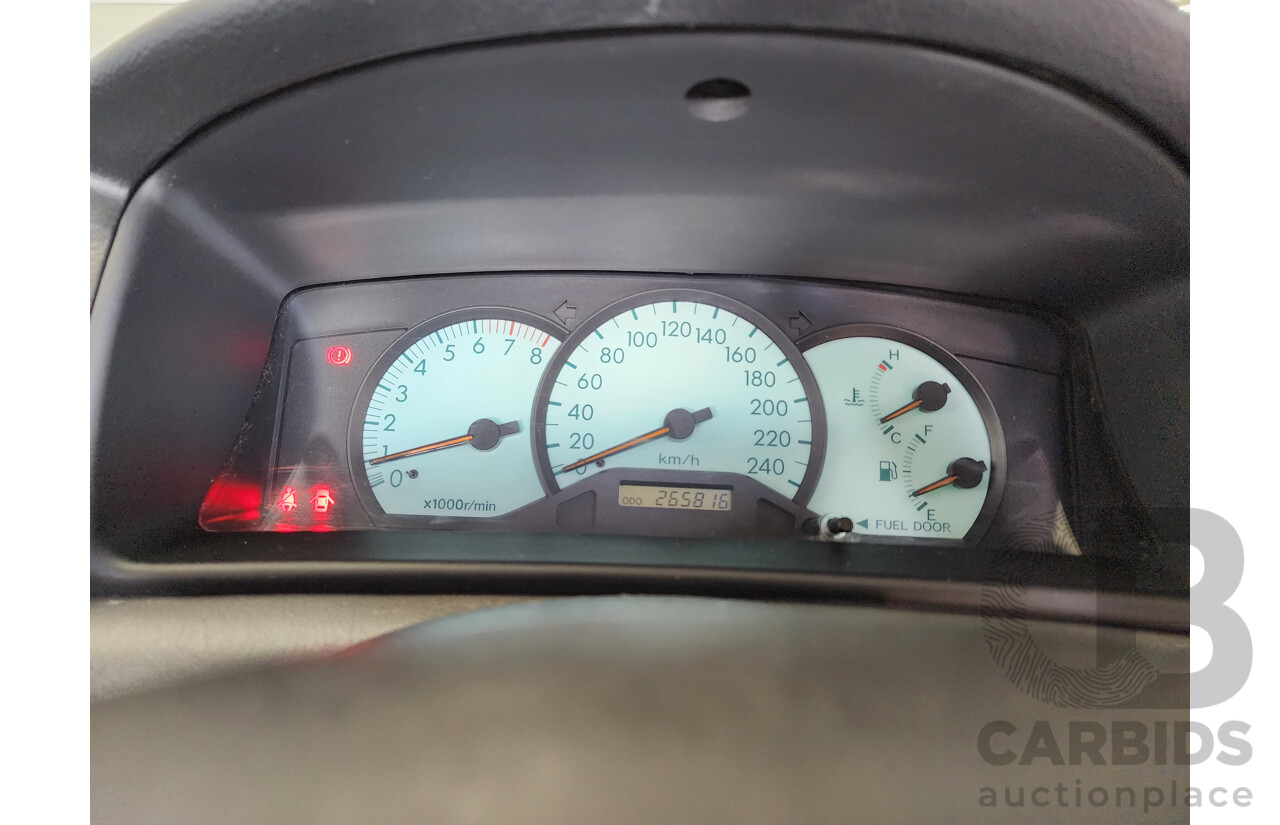 12/2005 Toyota Corolla Ascent ZZE122R 4d Sedan Silver 1.8L