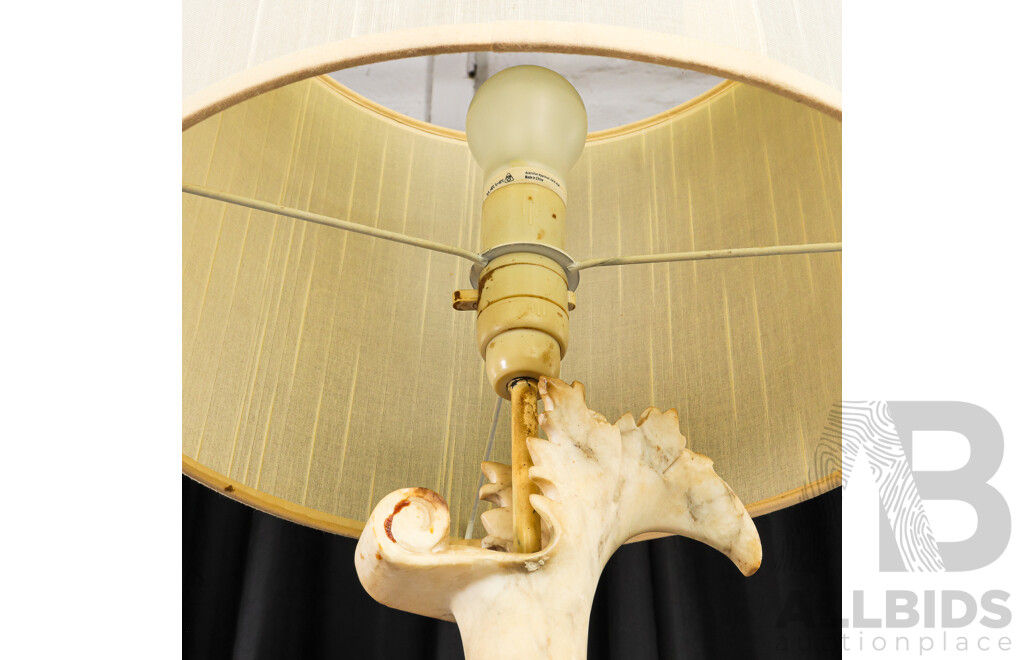 Antique Urn Form Marble Table Lamp