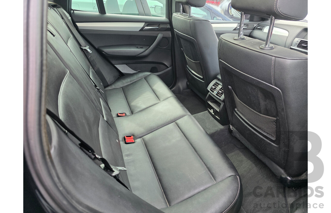 10/2011 BMW X3 Xdrive 30d M-Sport Pack (AWD) F25 4d Wagon Carbon Black Metallic Turbo Diesel 3.0L