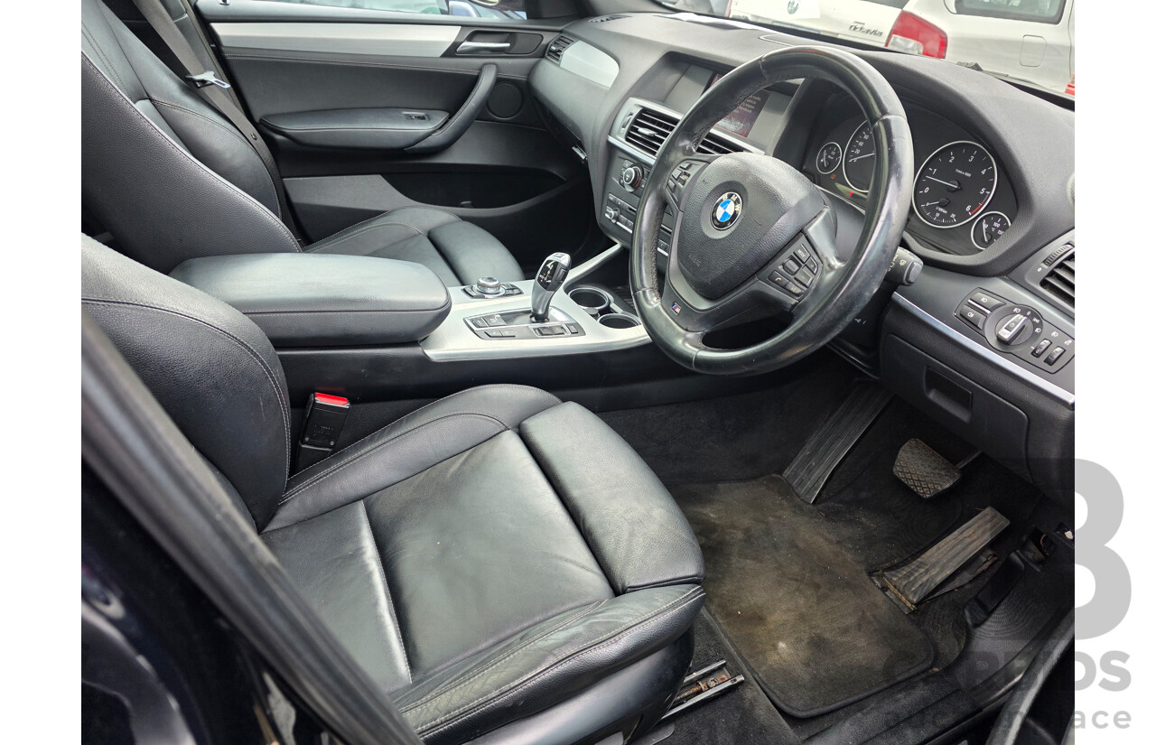 10/2011 BMW X3 Xdrive 30d M-Sport Pack (AWD) F25 4d Wagon Carbon Black Metallic Turbo Diesel 3.0L