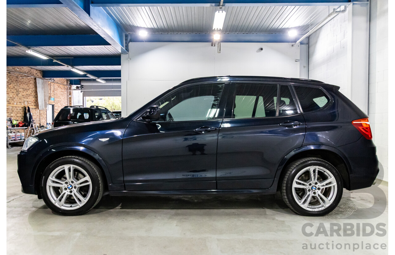10/2011 BMW X3 Xdrive 30d M-Sport (AWD) F25 4d Wagon Carbon Black Metallic Turbo Diesel 3.0L
