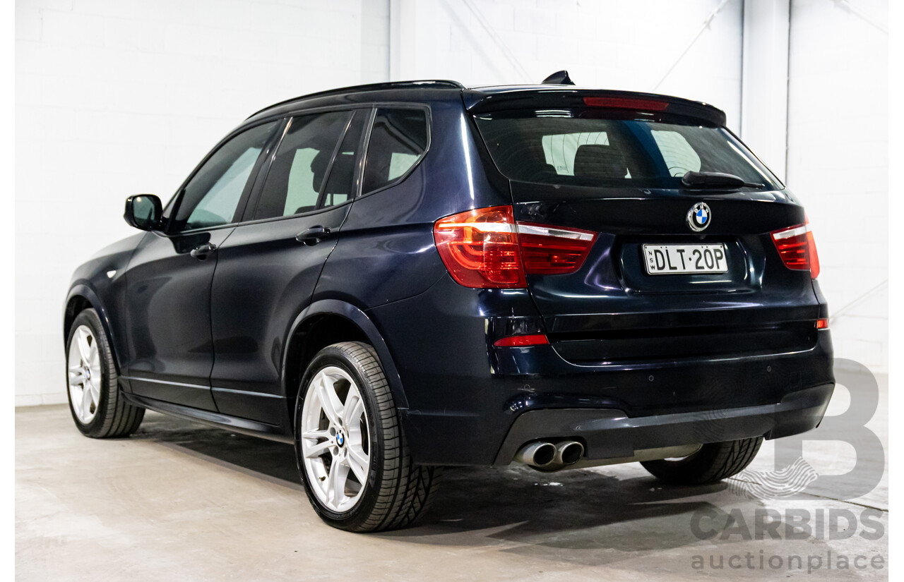 10/2011 BMW X3 Xdrive 30d M-Sport (AWD) F25 4d Wagon Carbon Black Metallic Turbo Diesel 3.0L