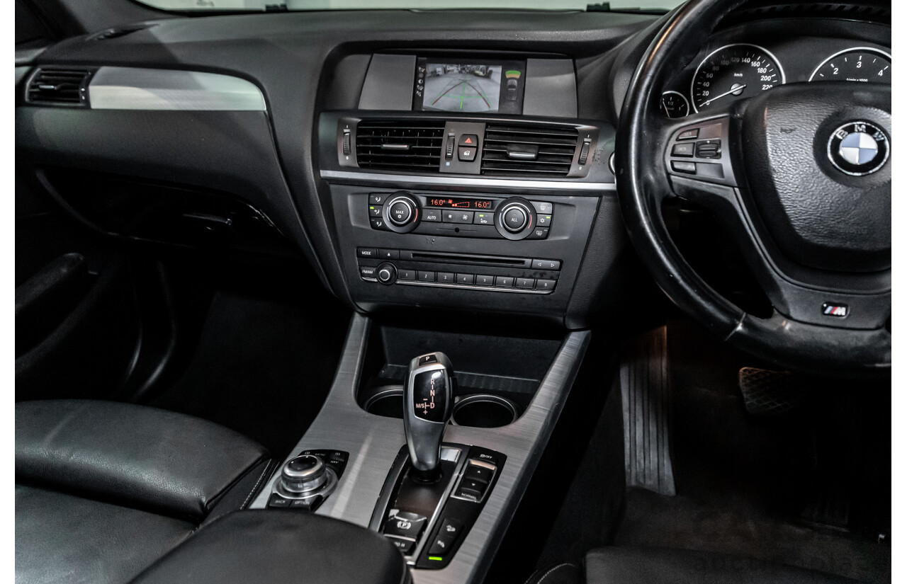 10/2011 BMW X3 Xdrive 30d M-Sport (AWD) F25 4d Wagon Carbon Black Metallic Turbo Diesel 3.0L