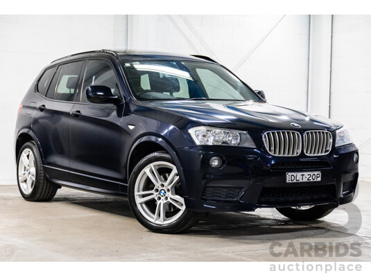 10/2011 BMW X3 Xdrive 30d M-Sport (AWD) F25 4d Wagon Carbon Black Metallic Turbo Diesel 3.0L 10/2011 BMW X3 Xdrive 30d M-Sport (AWD) F25 4d Wagon Carbon Black Metallic Turbo Diesel 3.0L