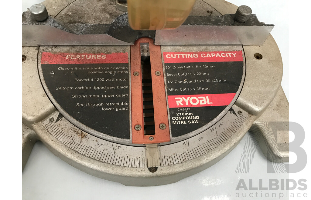 Ryobi 210mm Corded Compound Mitre Saw
