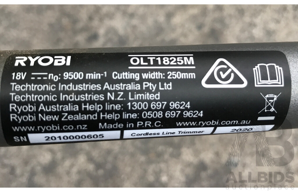 Ryobi ONE+ 250mm Line Trimmer Tool (Skin Only)