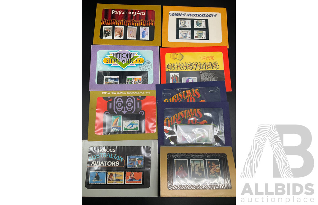 Collection of Australian and International Mint and Cancelled Stamps, Predecimal and Decimal Stamps
