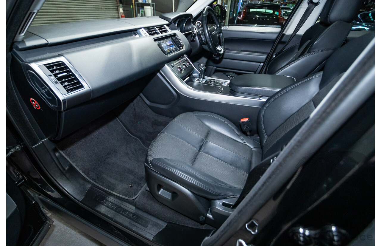 11/2015 Land Rover Range Rover Sport 3.0 TDV6 S (AWD) LW MY16 4d Wagon Santorini Black Metallic Turbo Diesel V6 3.0L