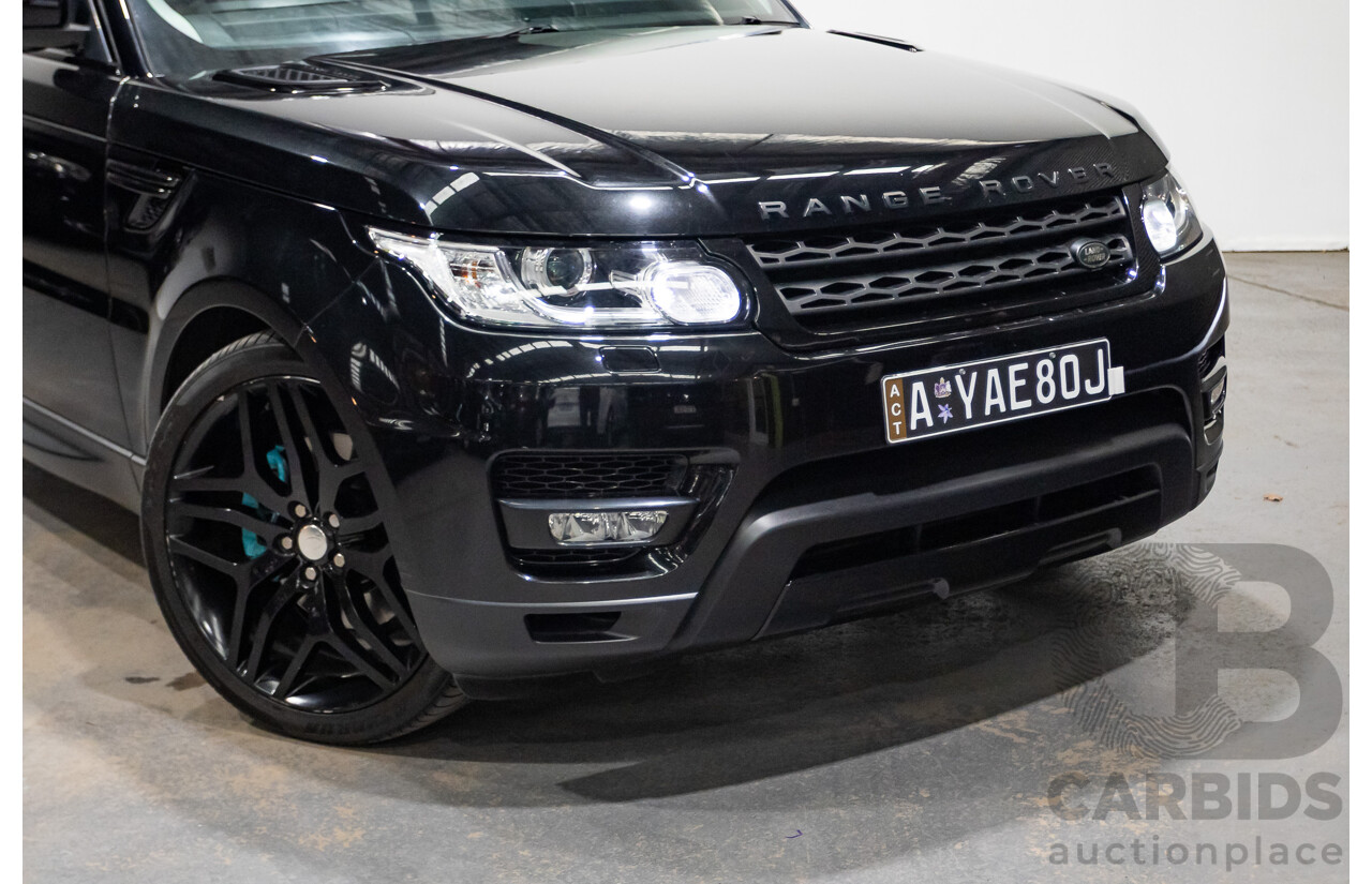 11/2015 Land Rover Range Rover Sport 3.0 TDV6 S (AWD) LW MY16 4d Wagon Santorini Black Metallic Turbo Diesel V6 3.0L