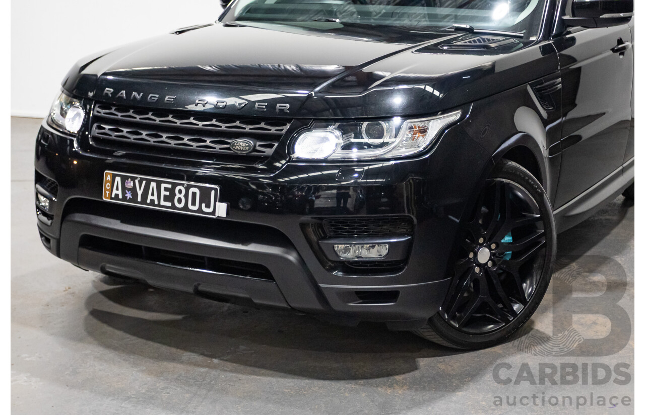 11/2015 Land Rover Range Rover Sport 3.0 TDV6 S (AWD) LW MY16 4d Wagon Santorini Black Metallic Turbo Diesel V6 3.0L