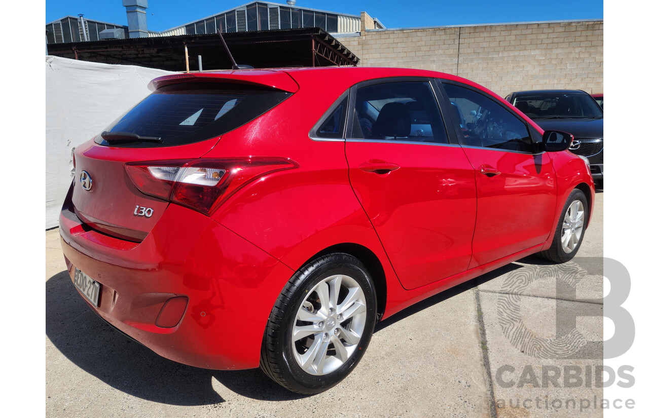 12/2012 Hyundai i30 Elite GD 5d Hatchback Red 1.8L