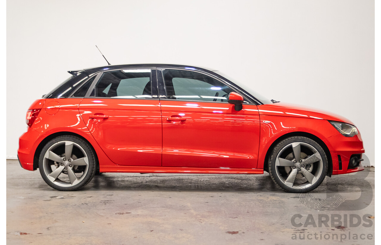 7/2012 Audi A1 Sportback 1.4 TFSI Sport S-Line Pack 8X MY12 5d Hatchback Misano Red / Black Twin Charged 1.4L