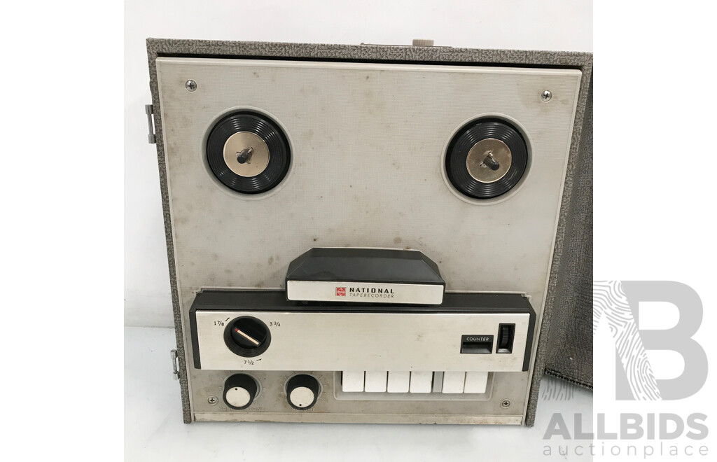 Vintage National (RQ-703) Reel to Reel Tape Recorder