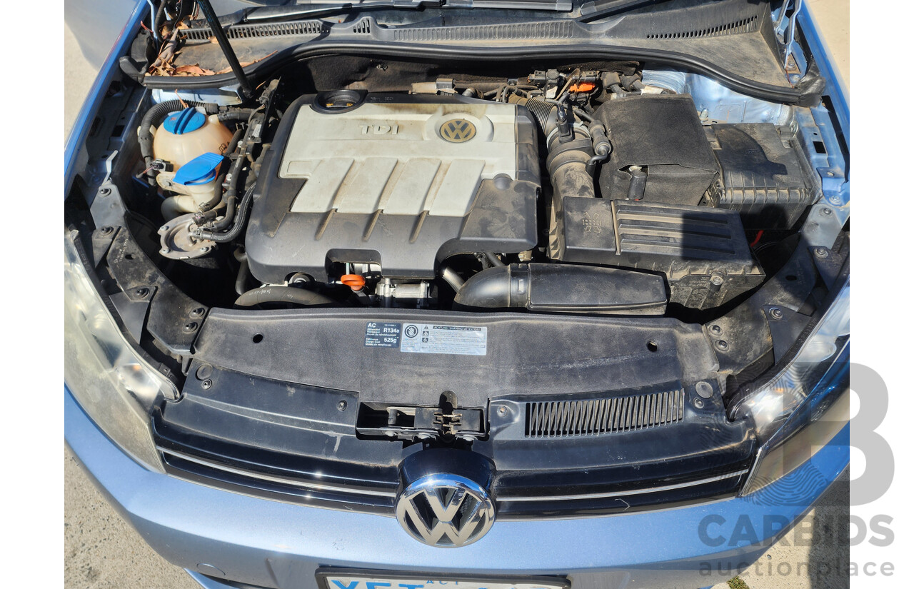 9/2009 Volkswagen Golf 103 TDI Comfortline 1K 6TH GEN 5d Hatchback Blue 2.0L