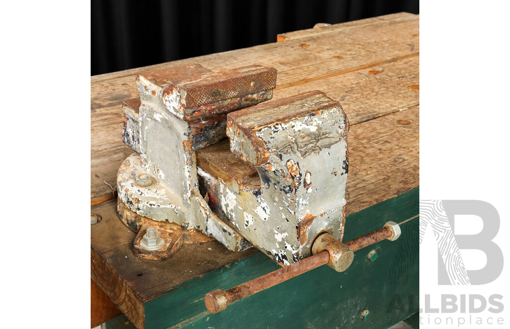 Abbott & Ashby 200mnm Utility Bench Grinder and Custom Built Bench