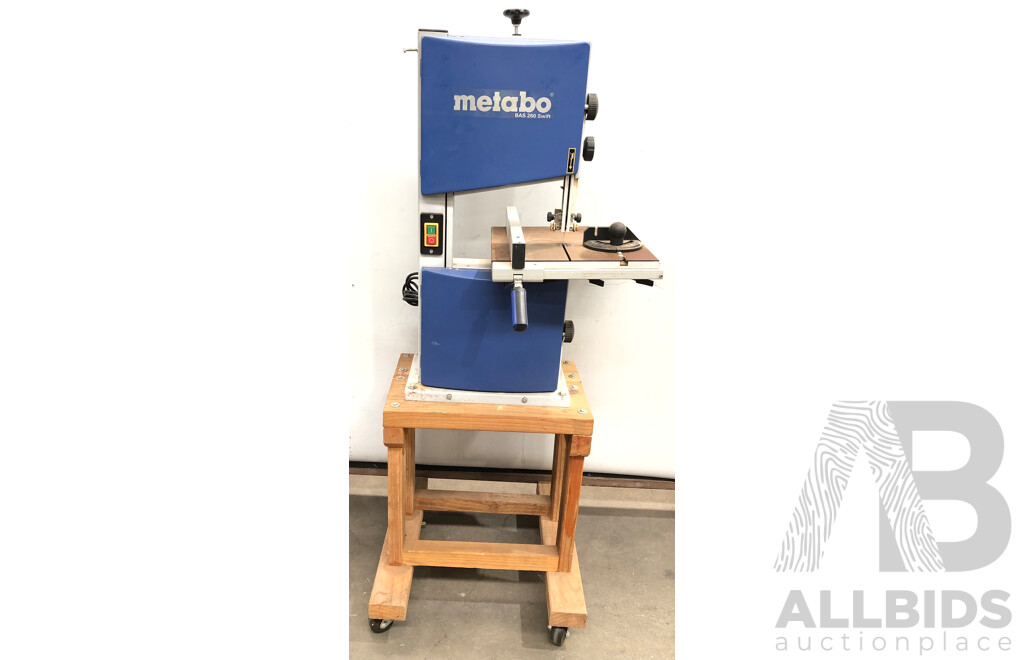 Metabo BAS 260 Swift Band Saw with Custom Built Mobile Stand