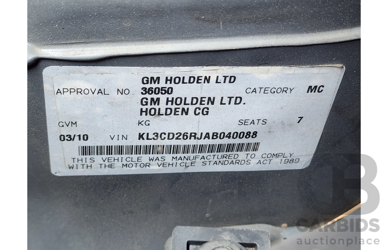 3/2010 Holden Captiva LX (4x4) CG MY10 4d Wagon Grey 2.0L