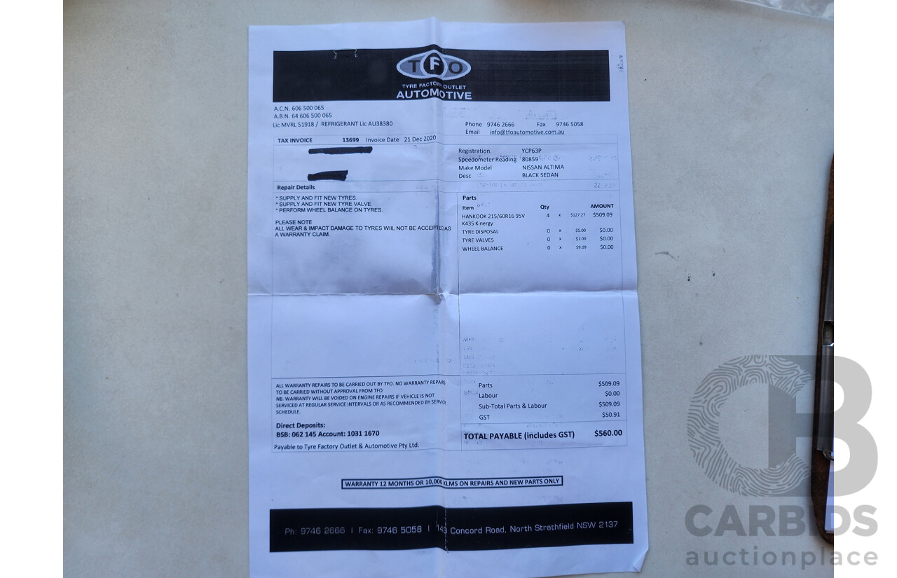 9/2014 Nissan Altima ST L33 4d Sedan Black 2.5L