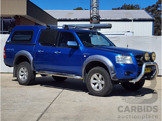 8/2008 Ford Ranger XLT (4x4) PJ Dual Cab P/Up Blue 3.0L