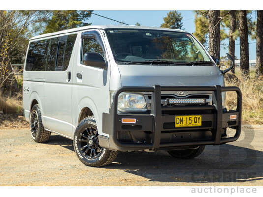 1/2012 Toyota Hiace LWB KDH206V (4x4) MY12 4d Van Silver Turbo Diesel 3.0L - Import