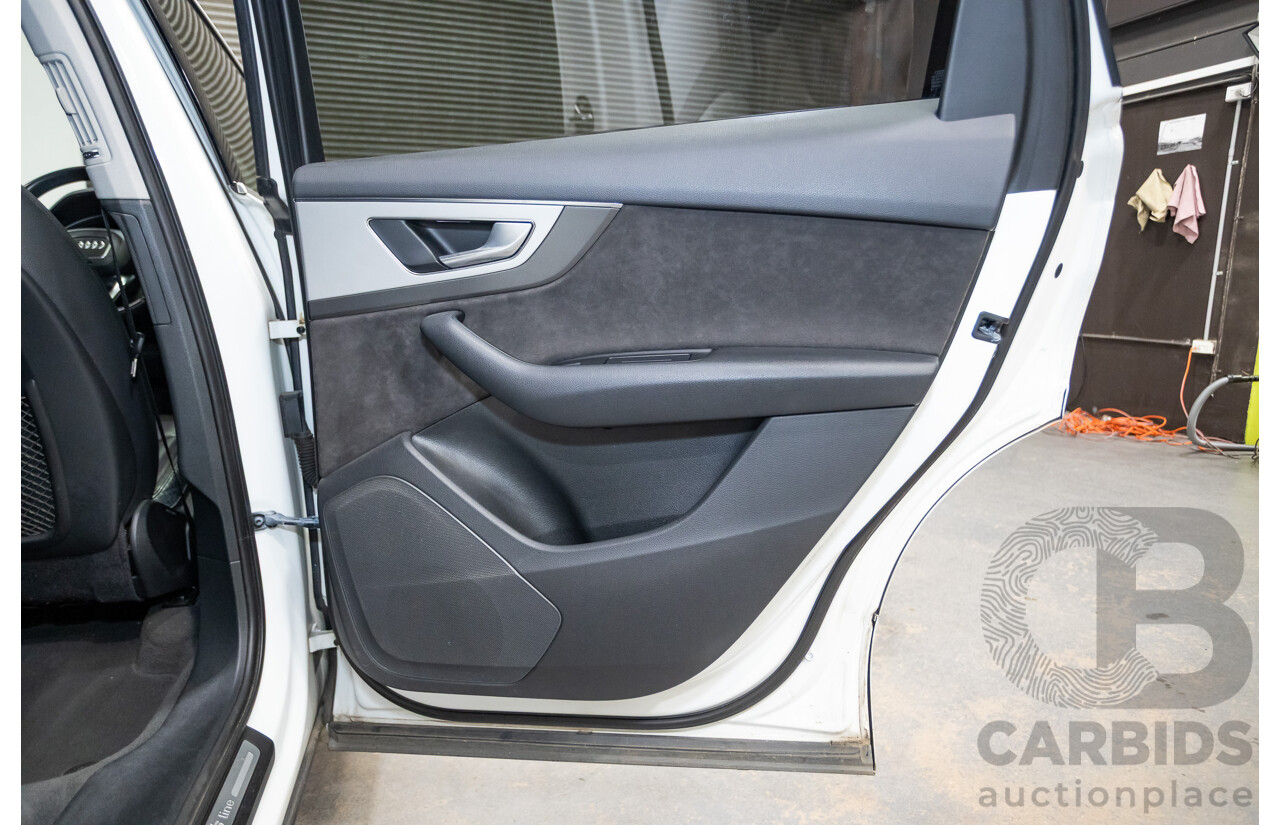 05/2018 Audi Q7 3.0 TDI Quattro (AWD) 4M MY18 4D Wagon Pure White Turbo Diesel 3.0L - 7 Seats