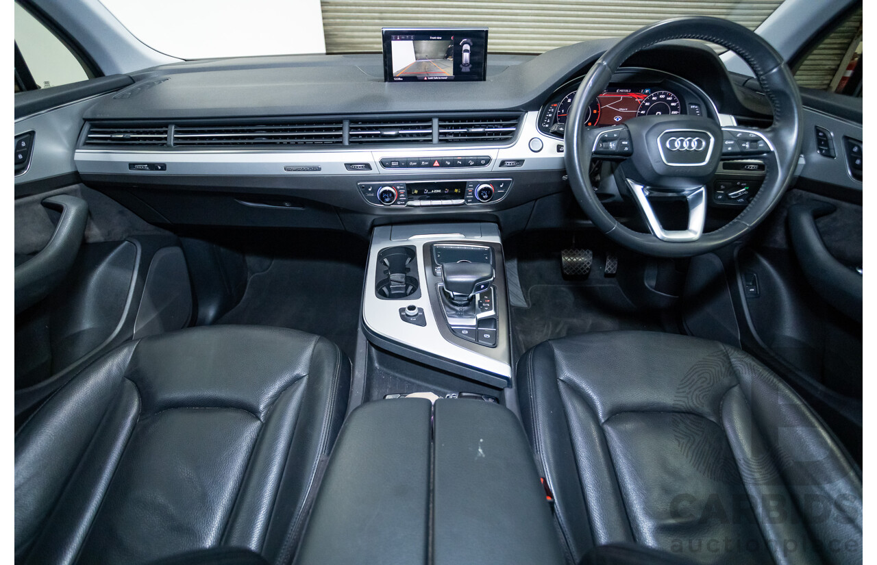 05/2018 Audi Q7 3.0 TDI Quattro (AWD) 4M MY18 4D Wagon Pure White Turbo Diesel 3.0L - 7 Seats
