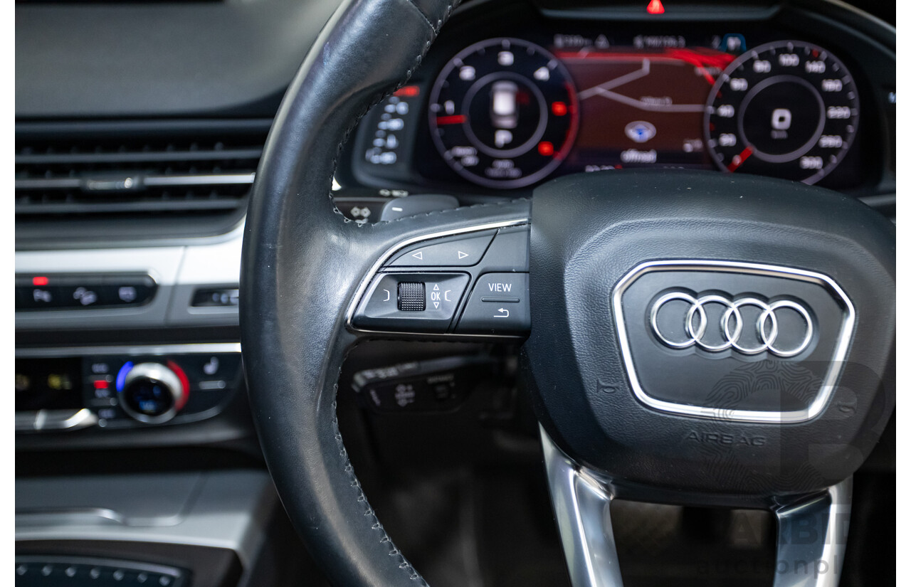 05/2018 Audi Q7 3.0 TDI Quattro (AWD) 4M MY18 4D Wagon Pure White Turbo Diesel 3.0L - 7 Seats