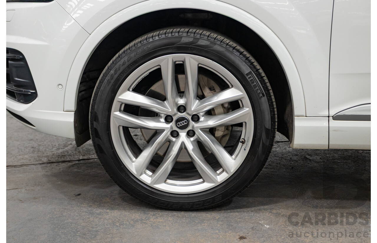 05/2018 Audi Q7 3.0 TDI Quattro (AWD) 4M MY18 4D Wagon Pure White Turbo Diesel 3.0L - 7 Seats