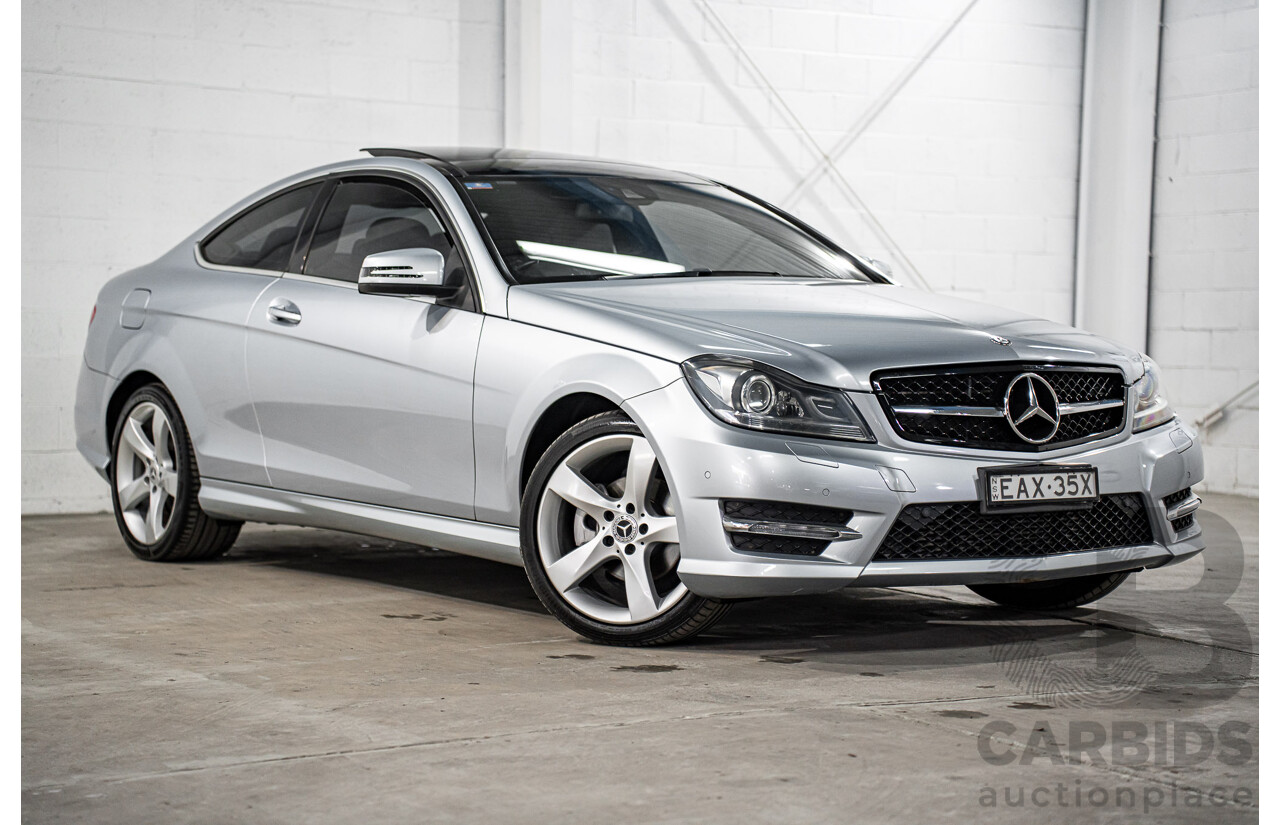 12/2014 Mercedes-Benz C180 W204 MY14 2d Coupe Diamond Silver Metallic Turbo 1.6L