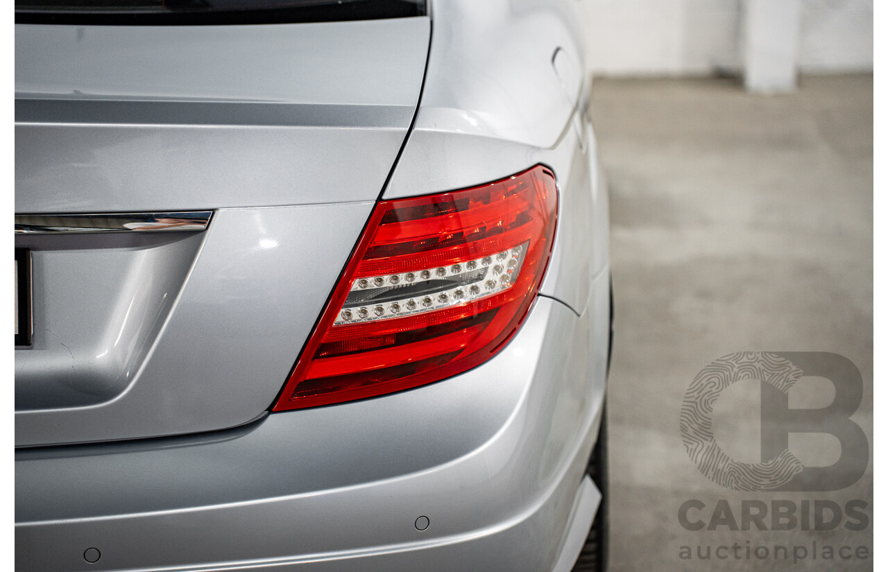 12/2014 Mercedes-Benz C180 W204 MY14 2d Coupe Diamond Silver Metallic Turbo 1.6L