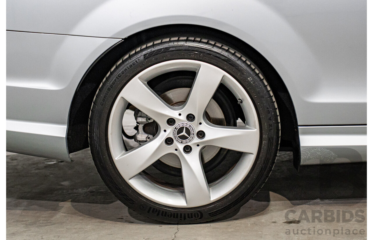 12/2014 Mercedes-Benz C180 W204 MY14 2d Coupe Diamond Silver Metallic Turbo 1.6L