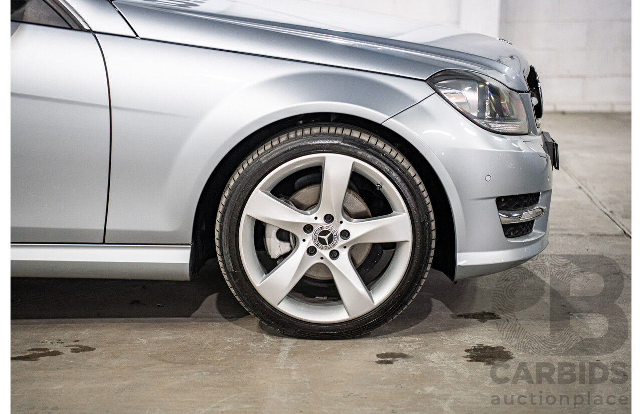 12/2014 Mercedes-Benz C180 W204 MY14 2d Coupe Diamond Silver Metallic Turbo 1.6L