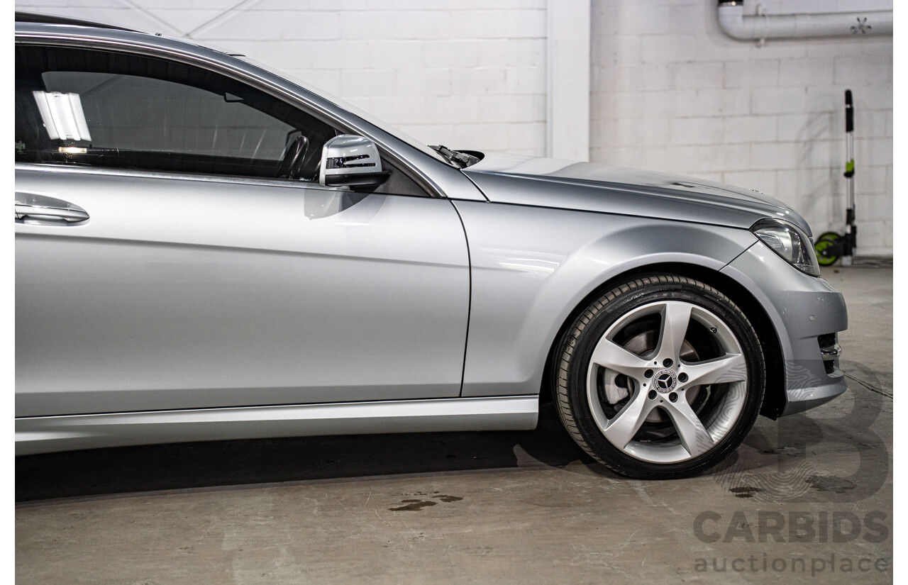 12/2014 Mercedes-Benz C180 W204 MY14 2d Coupe Diamond Silver Metallic Turbo 1.6L