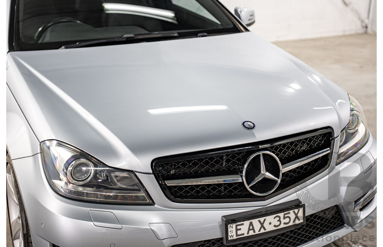 12/2014 Mercedes-Benz C180 W204 MY14 2d Coupe Diamond Silver Metallic Turbo 1.6L