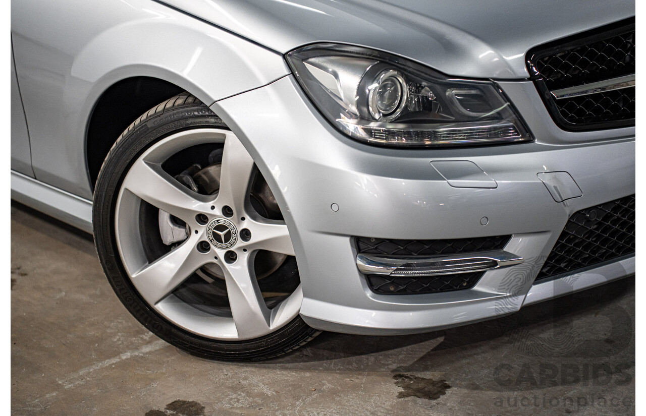 12/2014 Mercedes-Benz C180 W204 MY14 2d Coupe Diamond Silver Metallic Turbo 1.6L